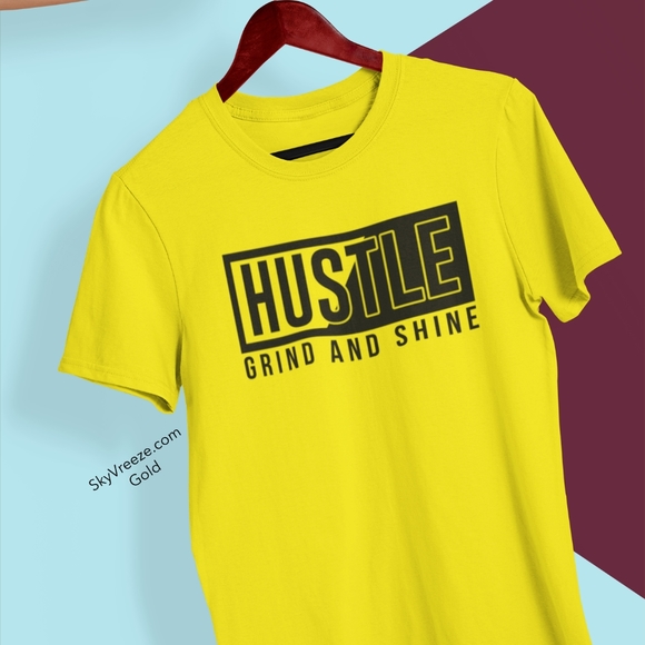 Color - Gold - Mens Short Sleeve T-shirt - - Picture 1 of 1